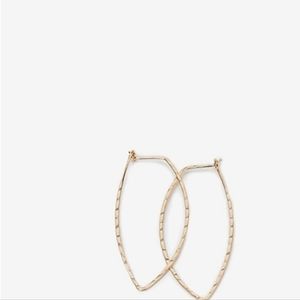 Express Teardrop Hoop Earrings